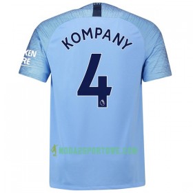 Koszulka Manchester City Kompany 4 Domowe Stroje Piłkarskie 2018/19 Krótki Rękaw
